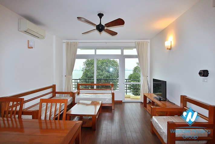 Cosy lake view apartment for rent in Westlake area, Hanoi